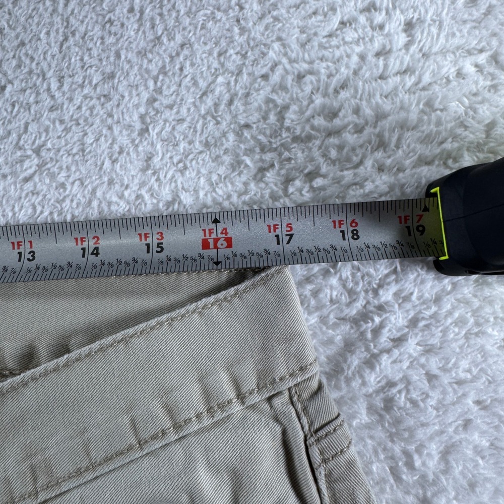 Levis 514 Pants Mens 36x34 Khaki Straight Chino Tan White Tab School 5 Pockets - Picture 8 of 12